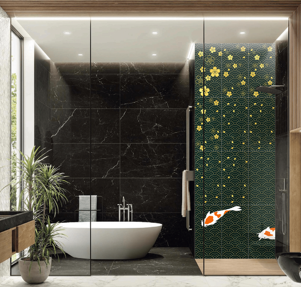  Gạch in hoạ tiết KOI FISH 