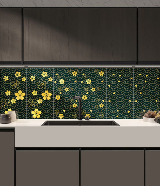  Gạch in hoạ tiết Sakura 