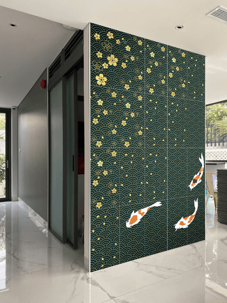  Gạch in hoạ tiết KOI FISH 