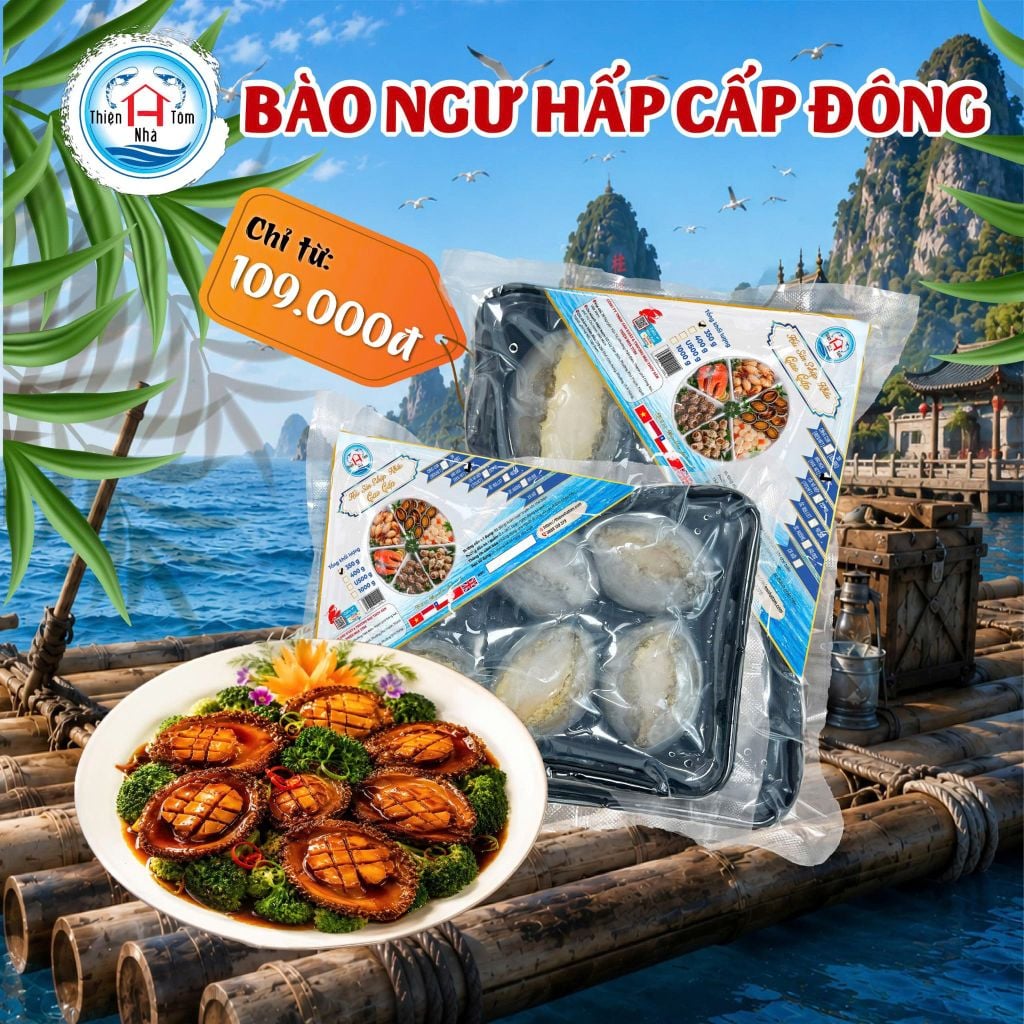  Bào Ngư Nguyên Con Hấp 