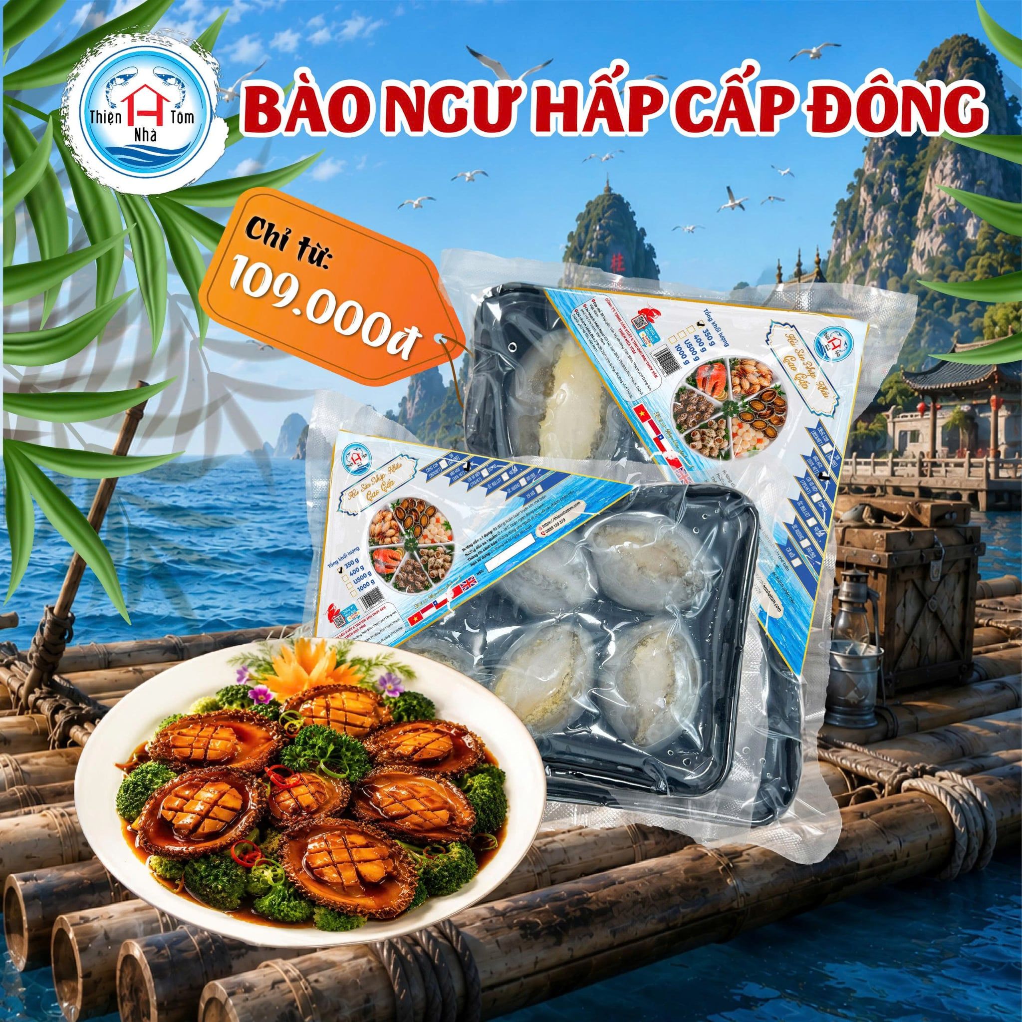  Bào Ngư Nguyên Con Hấp 