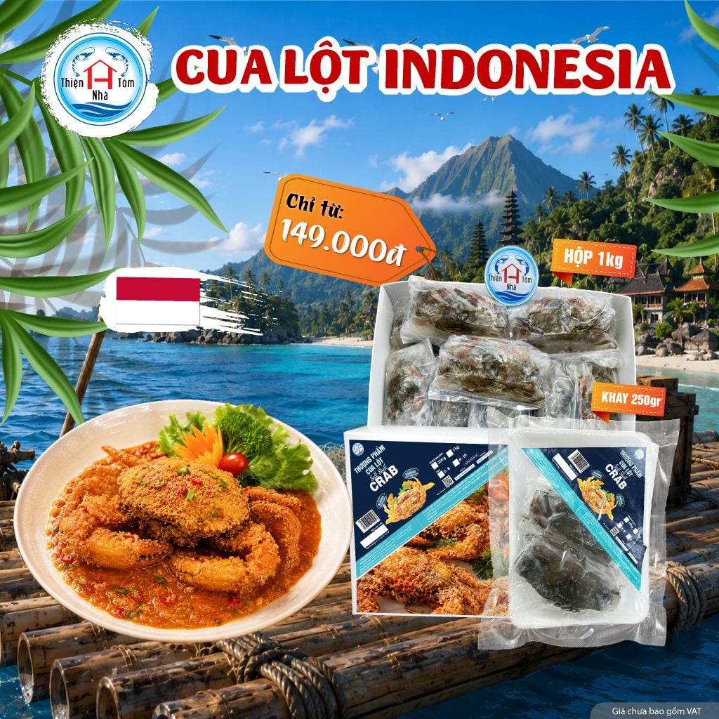  Cua Lột Indonesia 