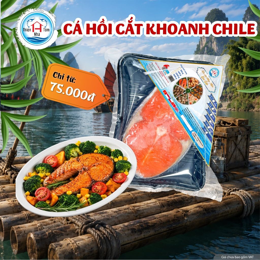  Cá Hồi Cắt Khoanh Chile 