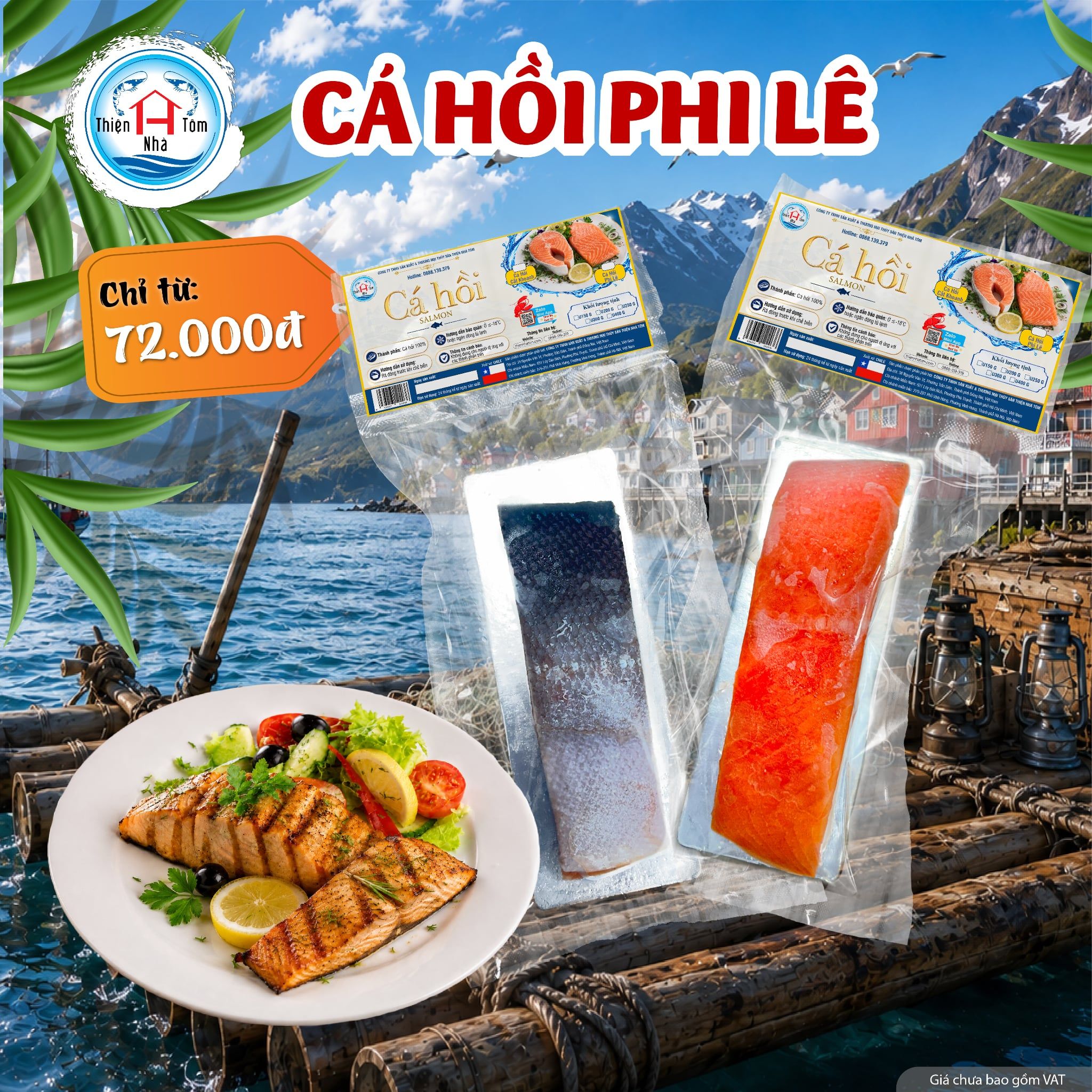  Cá Hồi Phi Lê Chile 