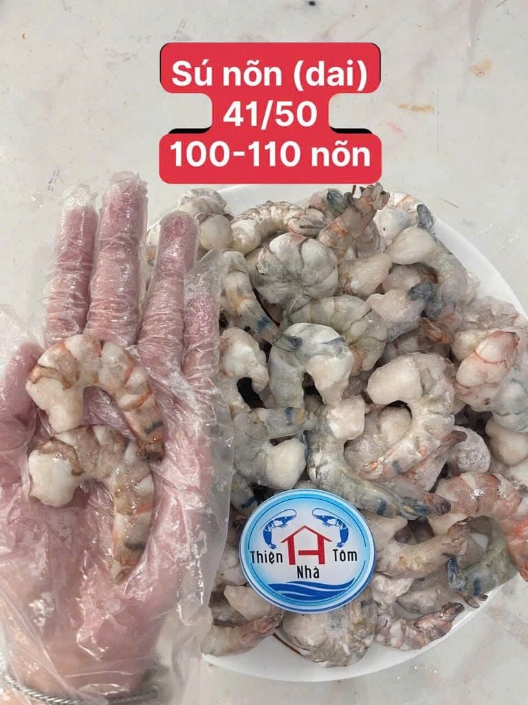  Tôm Sú Biển Lột Nõn (Dai-Ngọt) Thùng 10Kg 