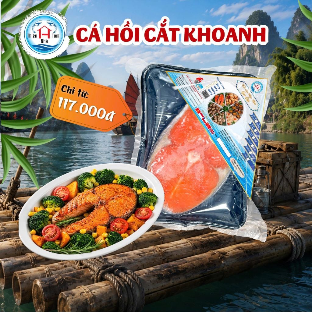  Cá Hồi Cắt Khoanh Chile 