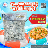  Tôm Thẻ Nõn Gãy (Vị Dai - Ngọt) - Túi 1kg 