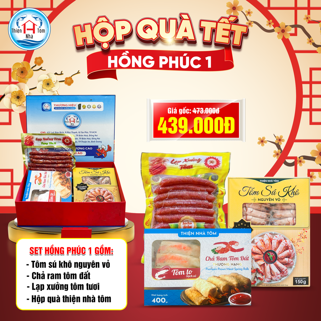  Hộp Quà Tết Hồng Phúc 