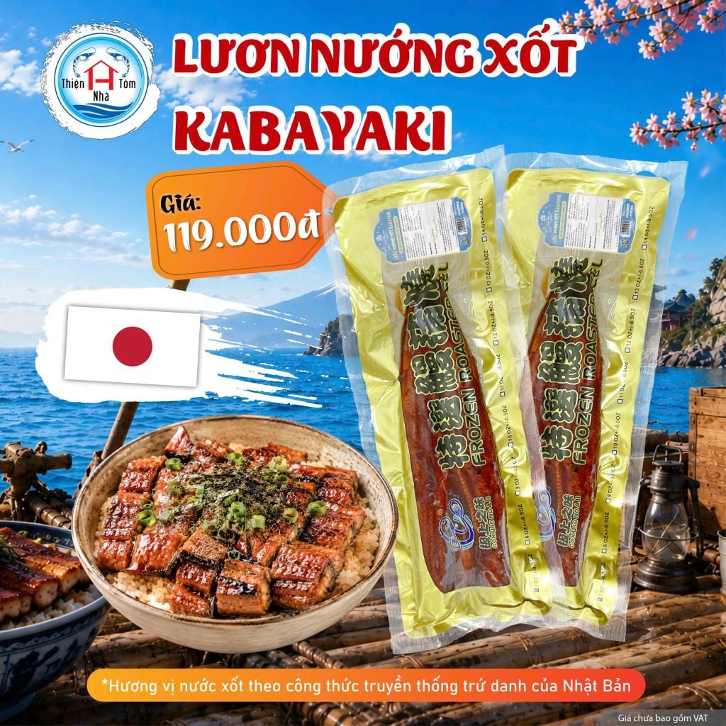  Lươn Nướng Xốt Kabayaki - Túi 200 gr/con 