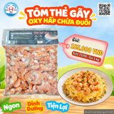  Tôm Thẻ Gãy Oxy Hấp Chừa Đuôi - Vị Dai Ngọt 
