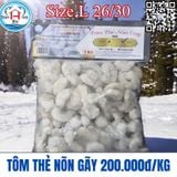  Tôm Thẻ Nõn Gãy (Vị Giòn - Ngọt) - Túi 1kg 
