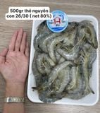  Tôm Thẻ Nguyên Con Đông Siêu Tốc Khay 500GR 