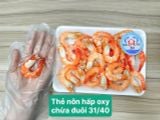  Tôm Thẻ Nõn Oxy Hấp Dai-Ngọt - THÙNG 9KG (NET 8KG - 20 KHAY 450G) 