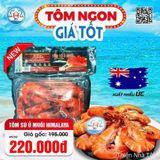  Tôm Sú Biển Ủ Muối Himalaya Hộp 500g 