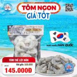  Tôm Thẻ Lột Nõn (Vị Giòn - Ngọt) Khay 500g 