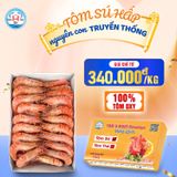 Tôm Sú Hấp Nguyên Con Truyền Thống Hộp 1kg