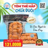 Tôm Thẻ Hấp Chừa Đuôi Khay 500Gr (Vị Dai - Ngọt)
