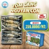  Tôm Càng Thiên Nhiên Nguyên Con - Hộp 1kg 