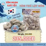 Tôm Thẻ Lột Nõn(Giòn-Ngọt) Túi 1kg