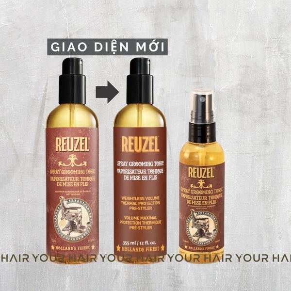  Xịt tăng độ giữ nếp Reuzel Grooming Tonic - 100ml & 355ml 