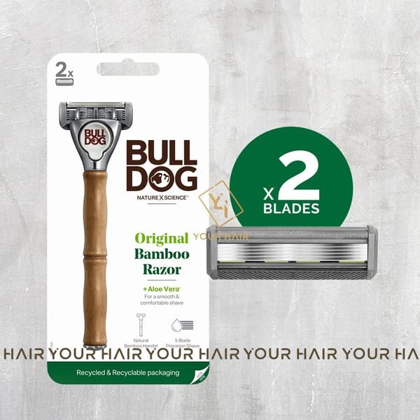  Dao cạo râu Bulldog Original Bamboo Razor 