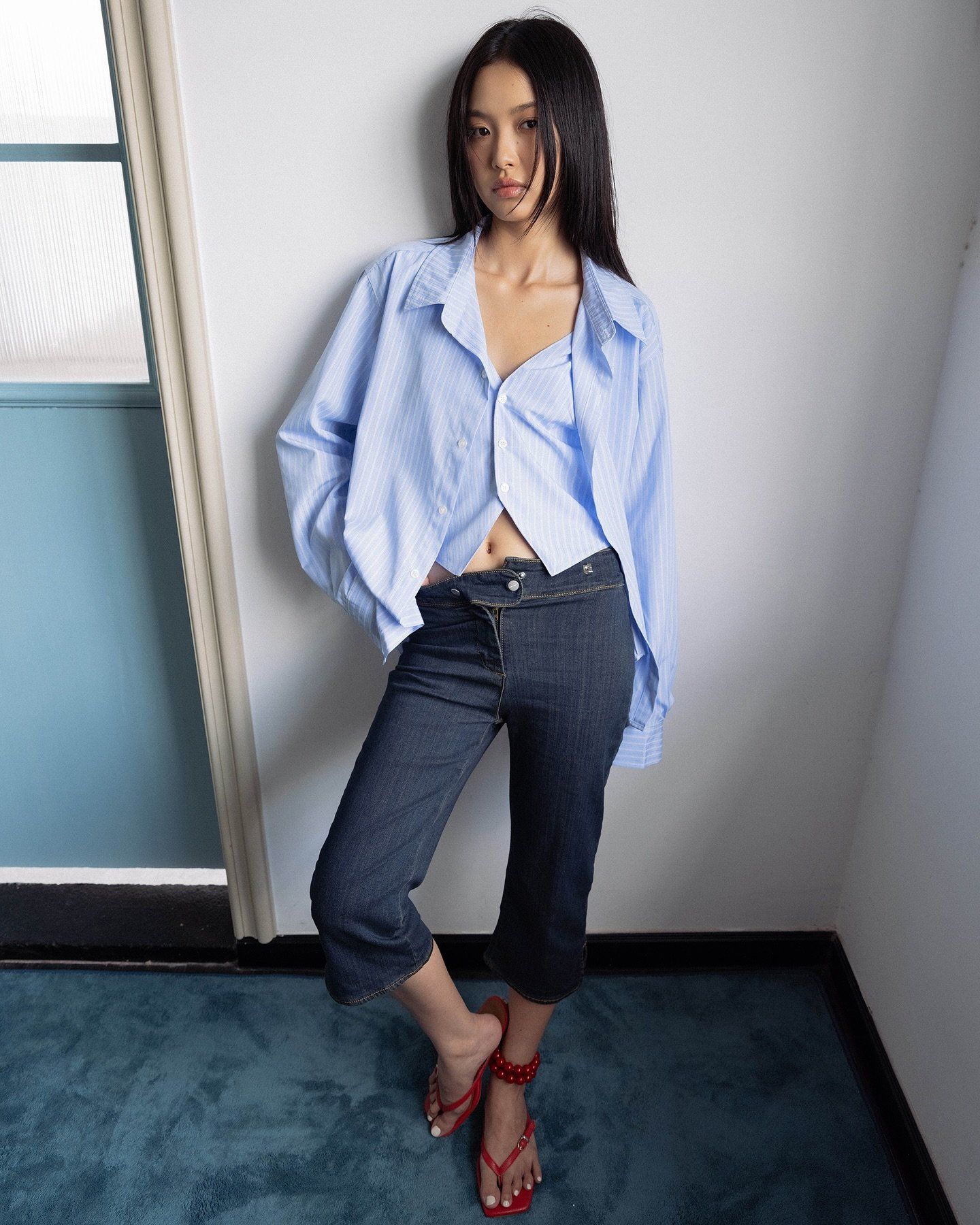 LAYERED TRIPED SHIRT