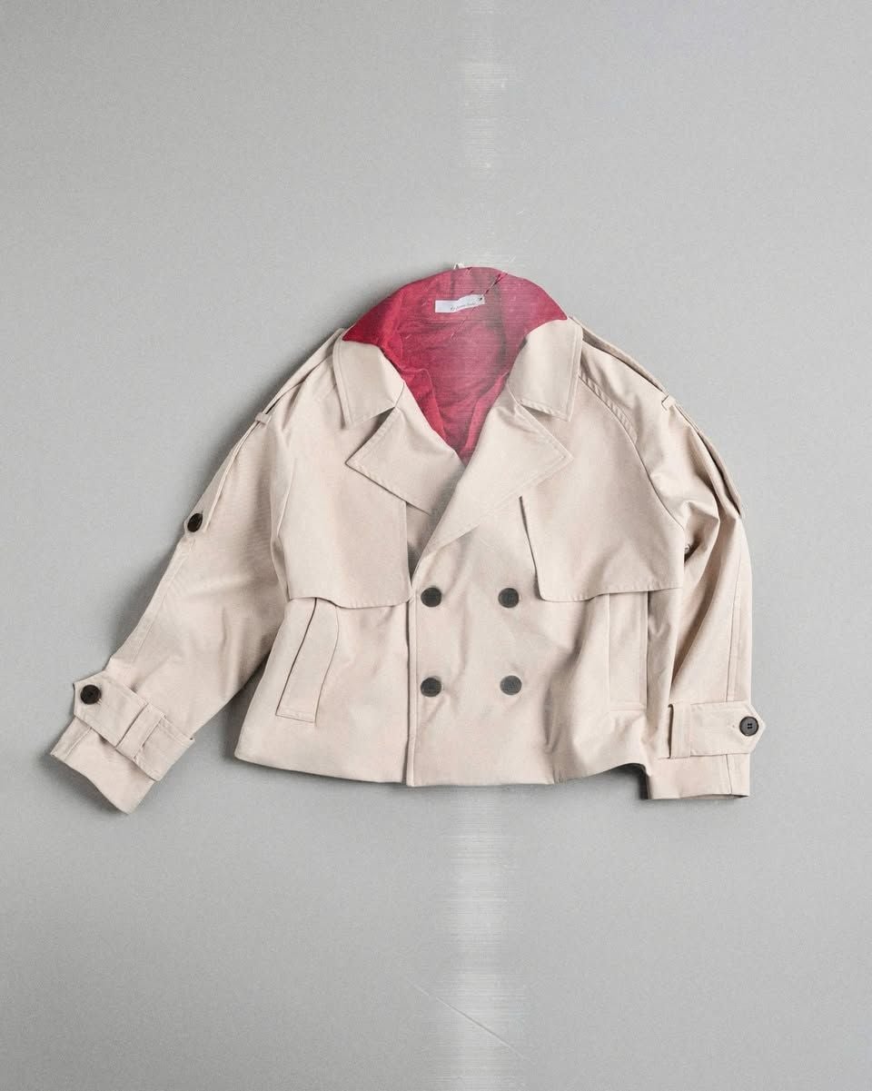 CROPPED TRENCH JACKET