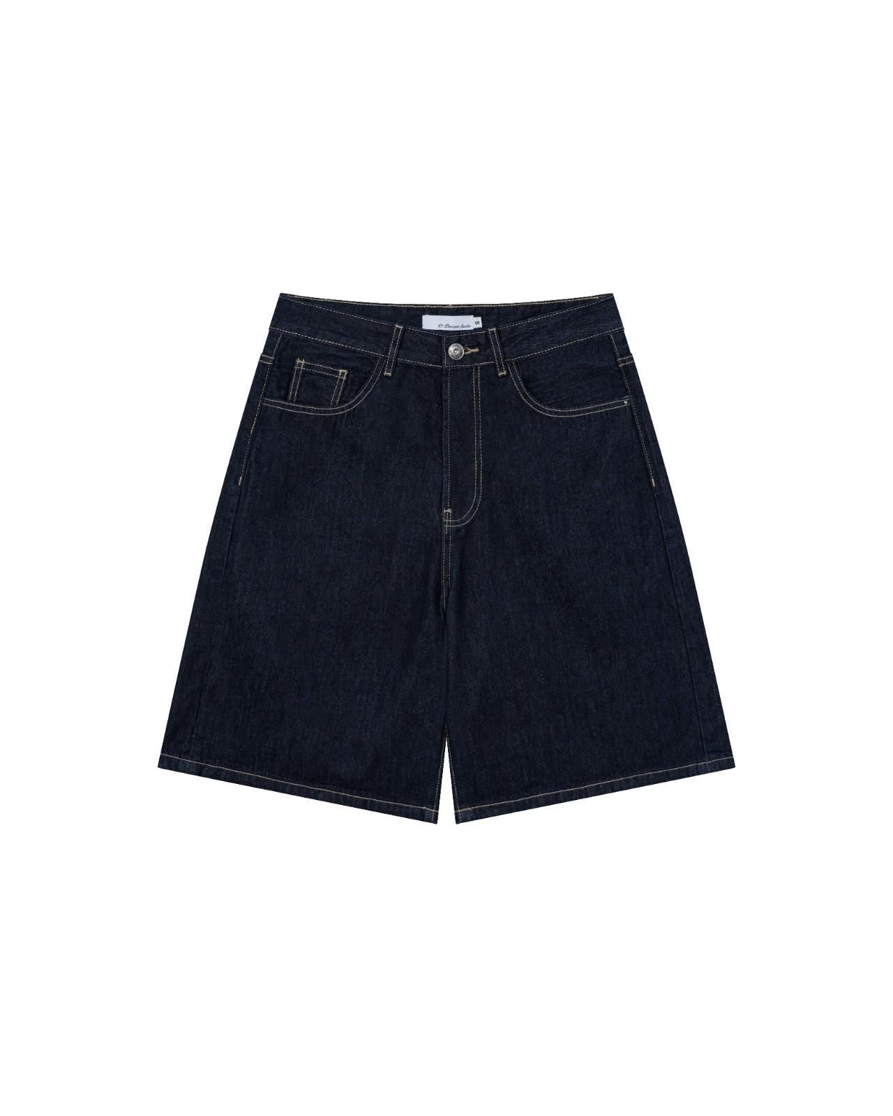 RAW INDIGO DENIM SHORTS