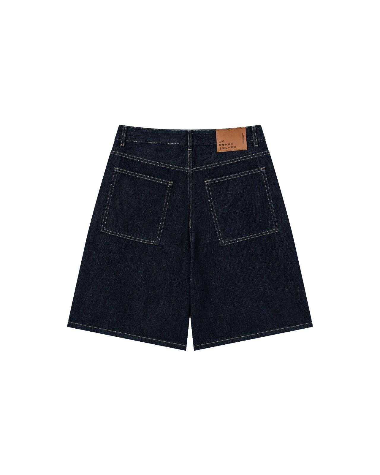 RAW INDIGO DENIM SHORTS