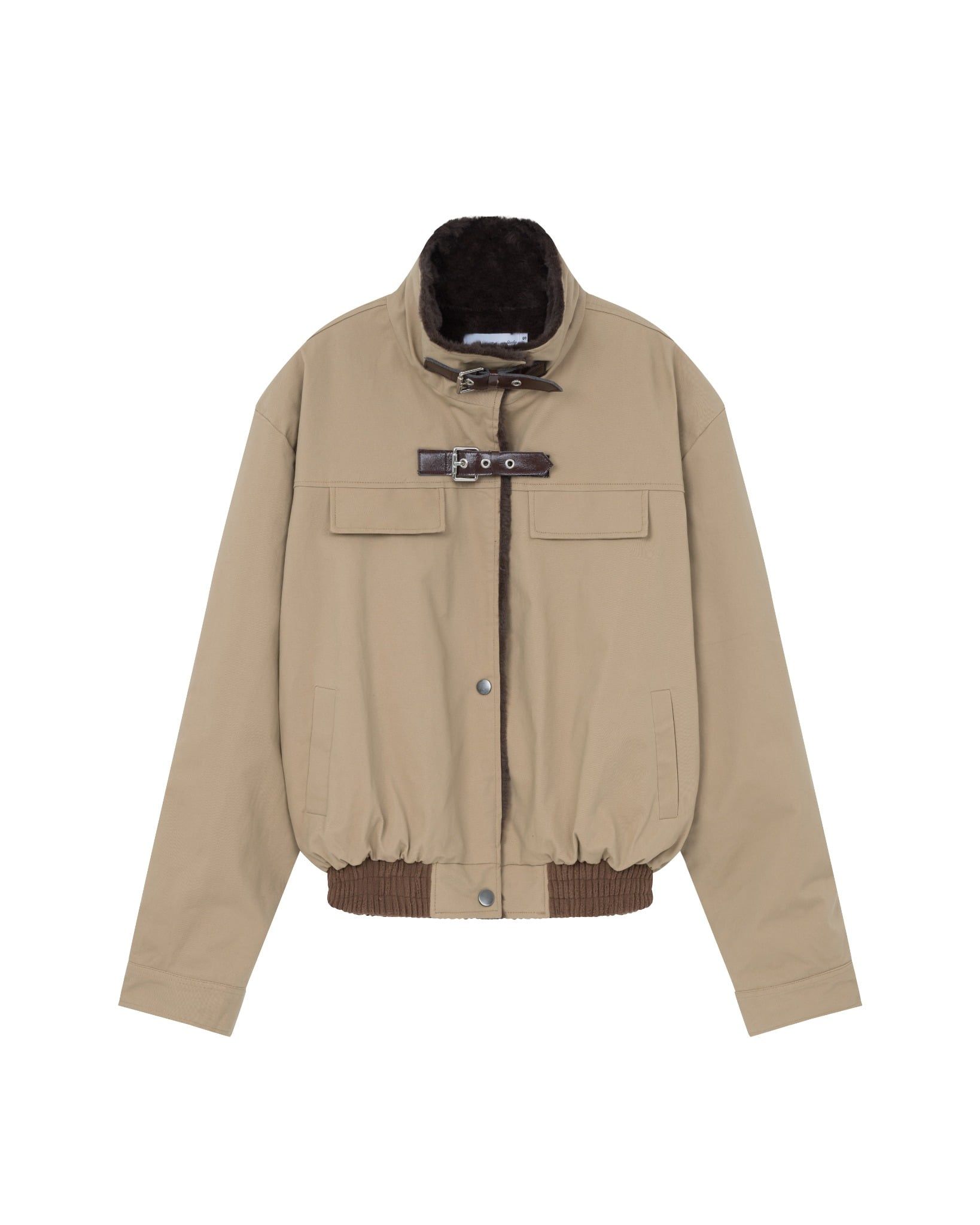 SHEARLING STRAP JACKET