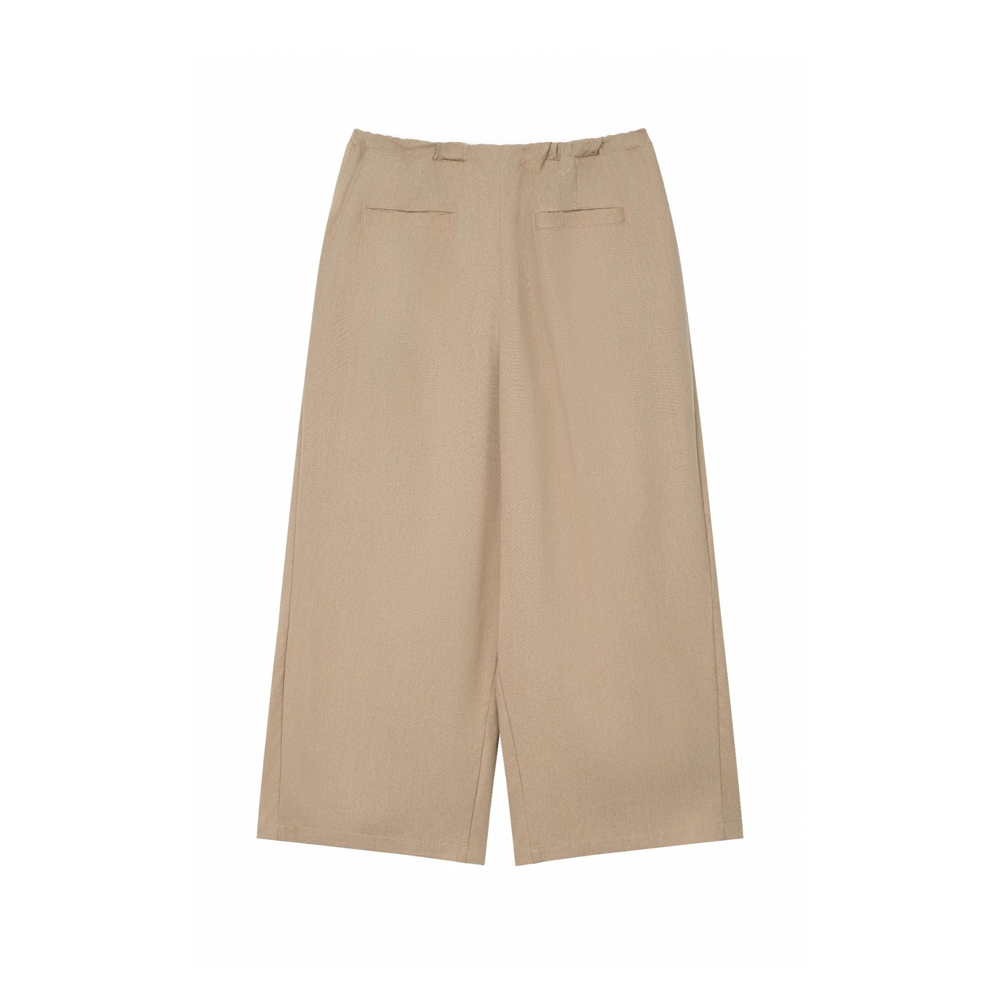 LINEN BOX PLEATED PANTS