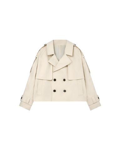  CROPPED TRENCH JACKET 