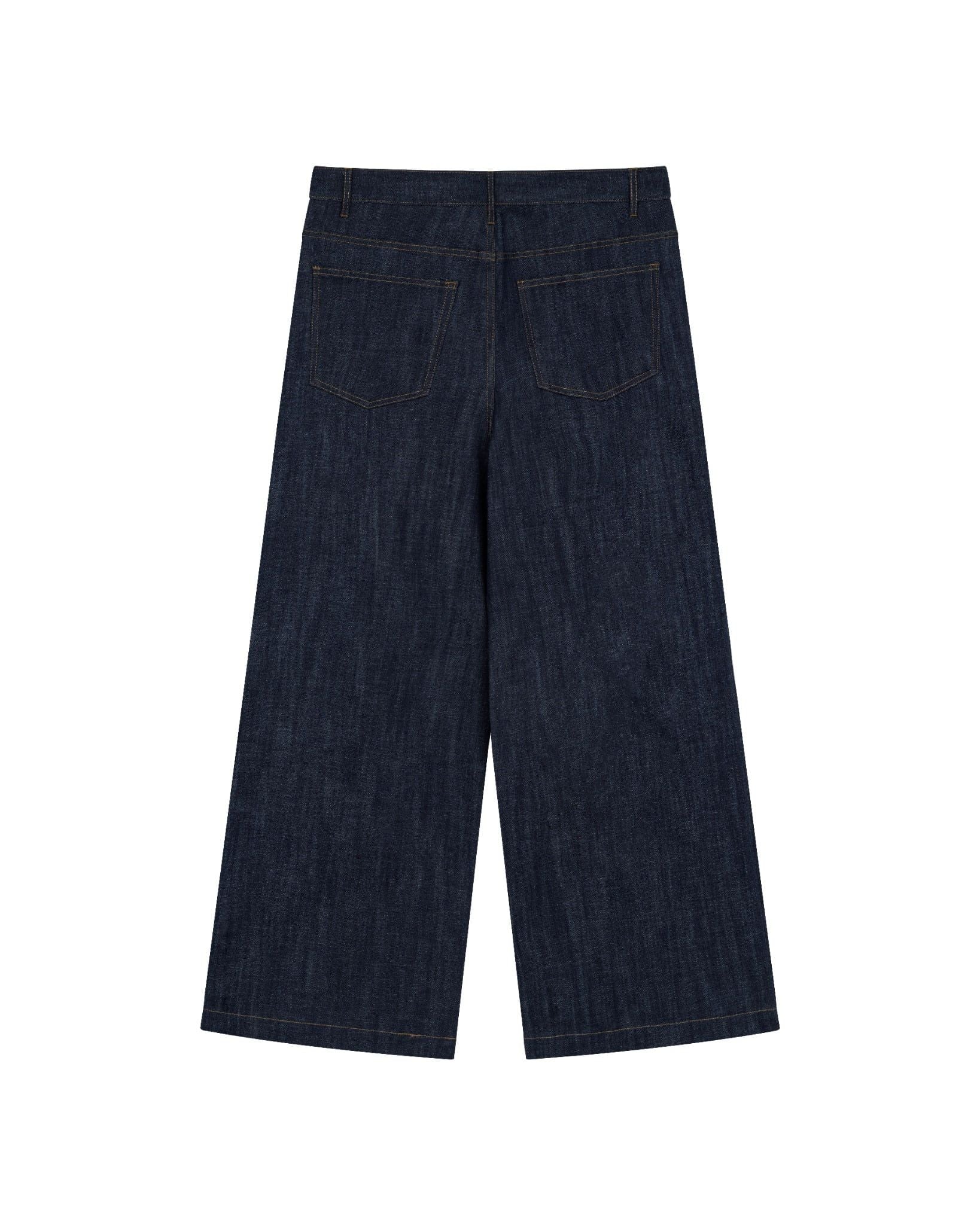 PLEATED SELVEDGE JEANS