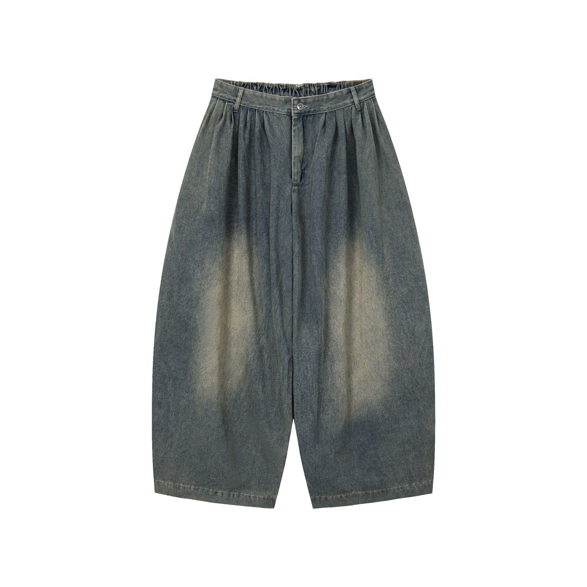 9WIDE DIRTY WASH JEANS