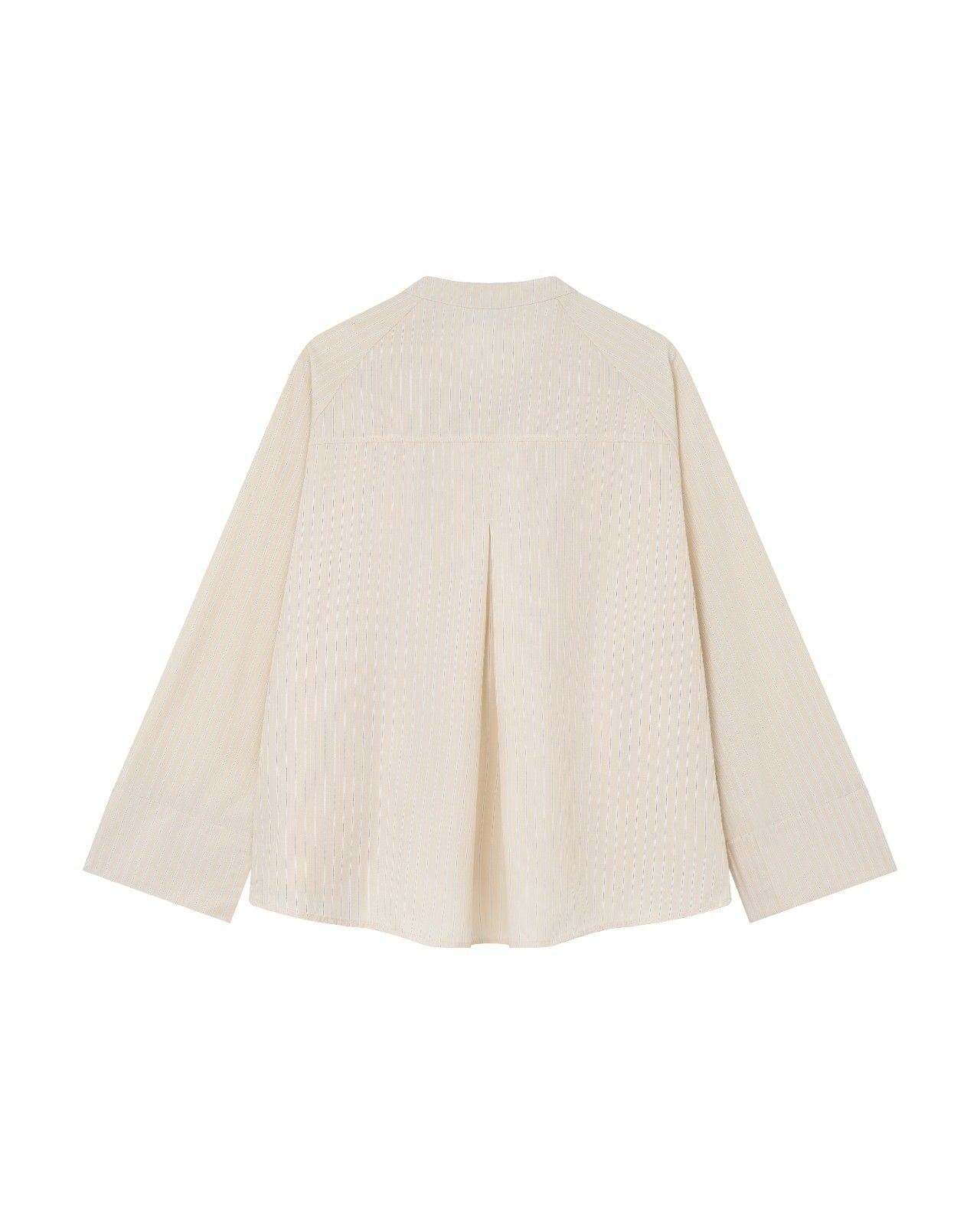 HALF WRAP STRIPE SHIRT