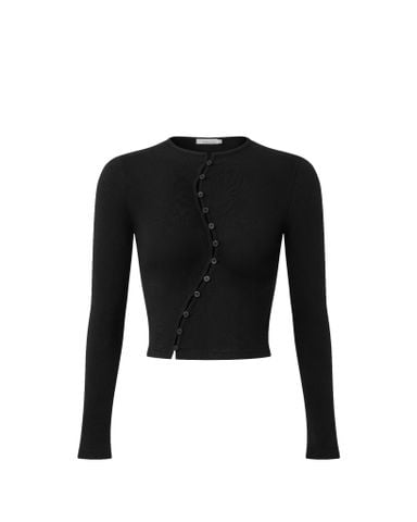  Áo Khoác Len Mỏng Nút Cong TK - CURVED BUTTON KNIT 