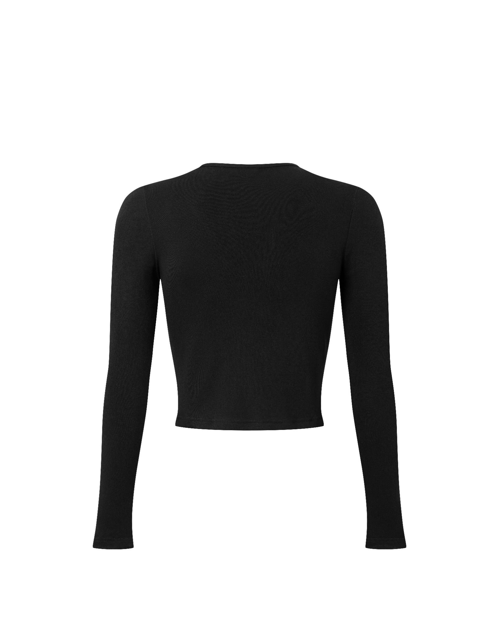 CURVED BUTTON KNIT