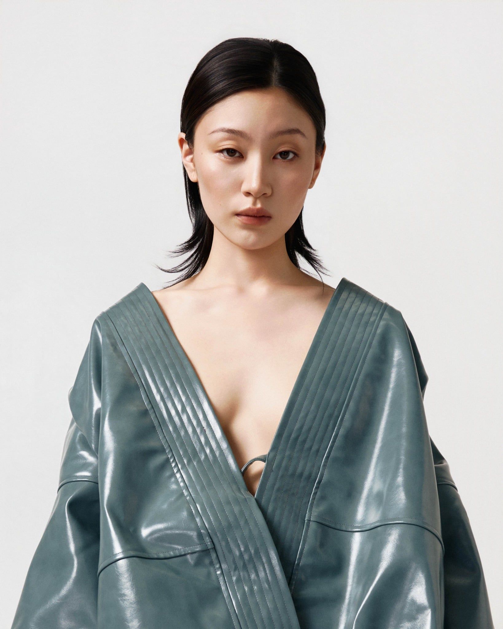 OBI LEATHER ROBE