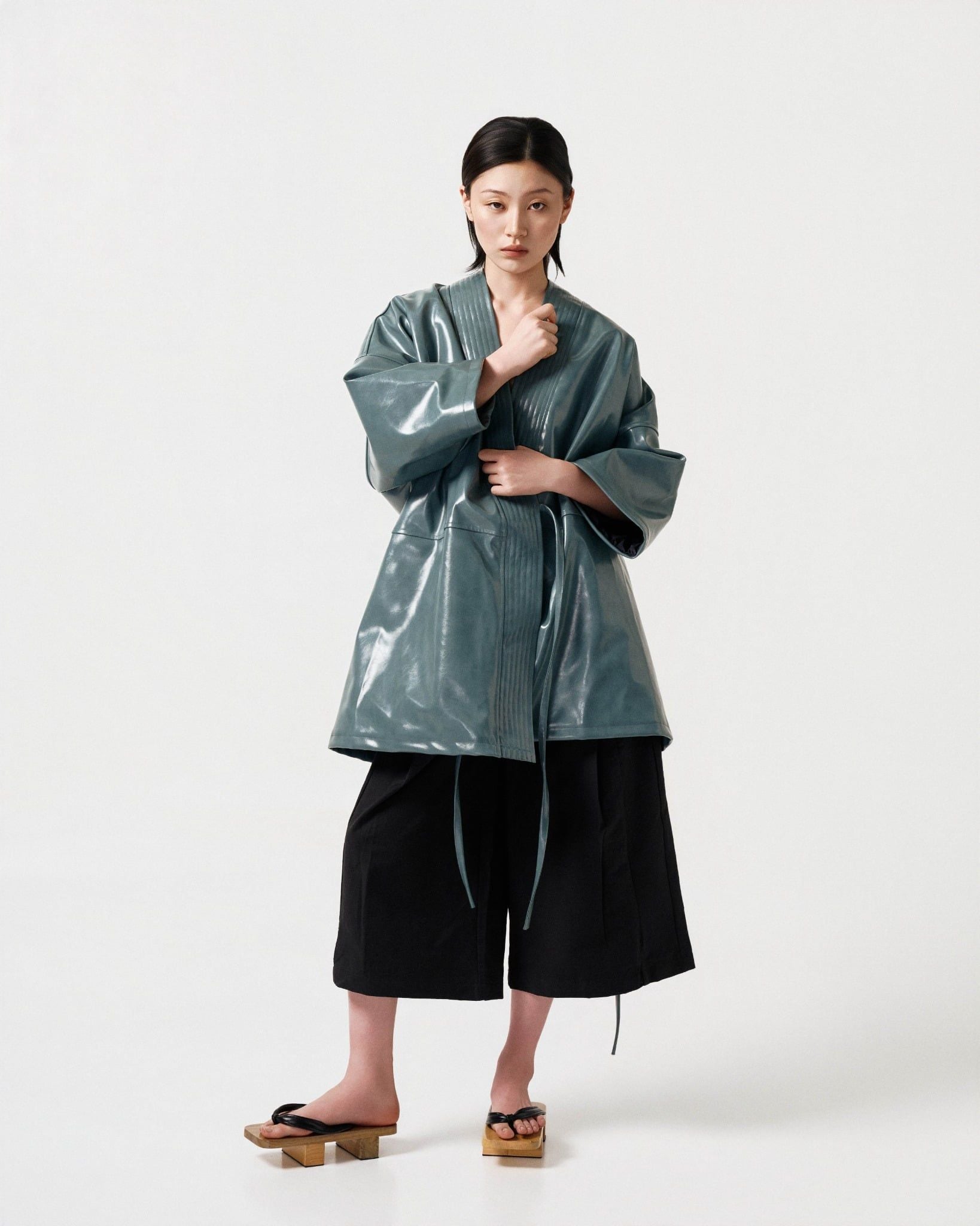 OBI LEATHER ROBE