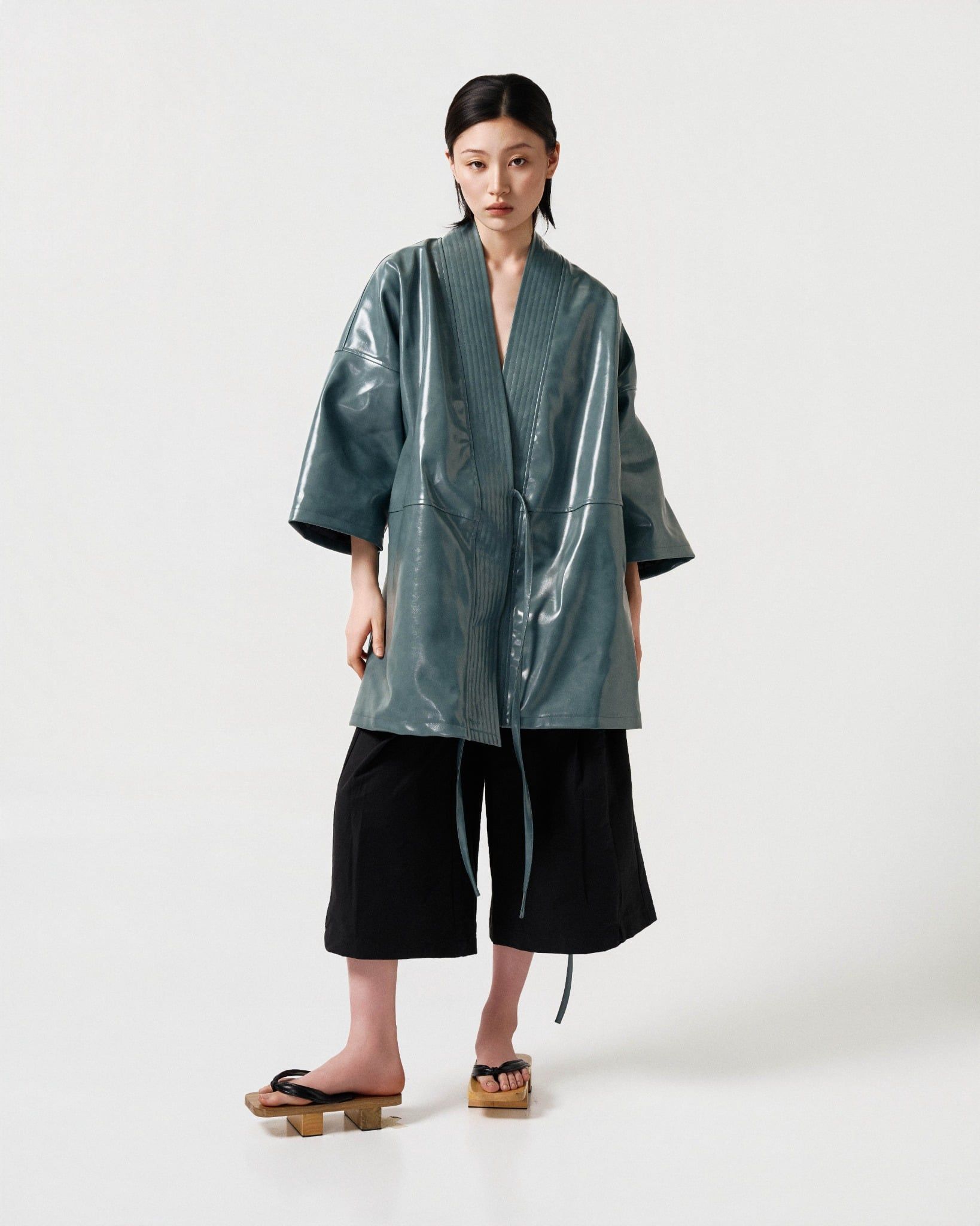 OBI LEATHER ROBE