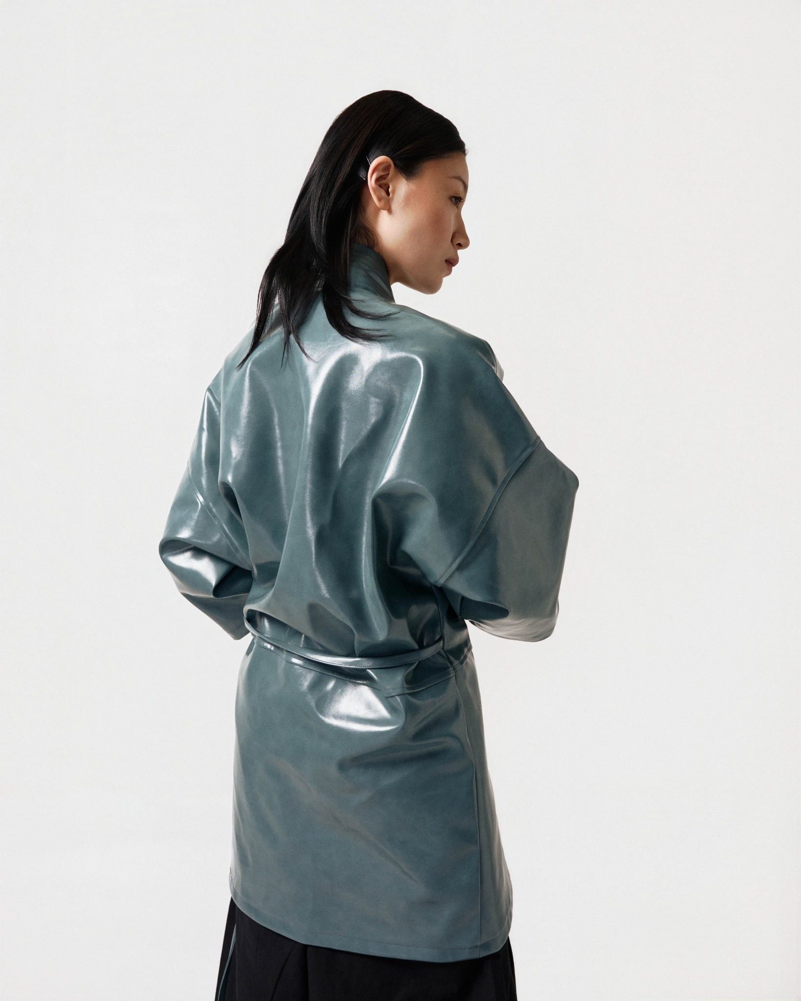 OBI LEATHER ROBE