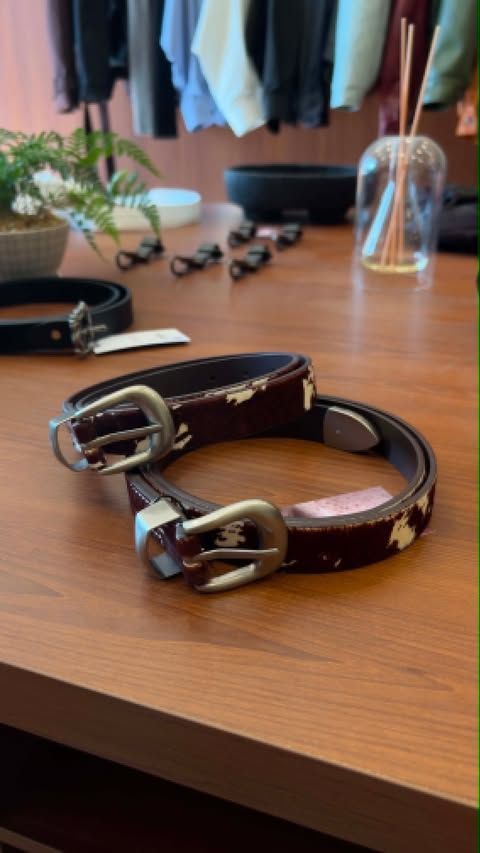 LEATHER COW BELT