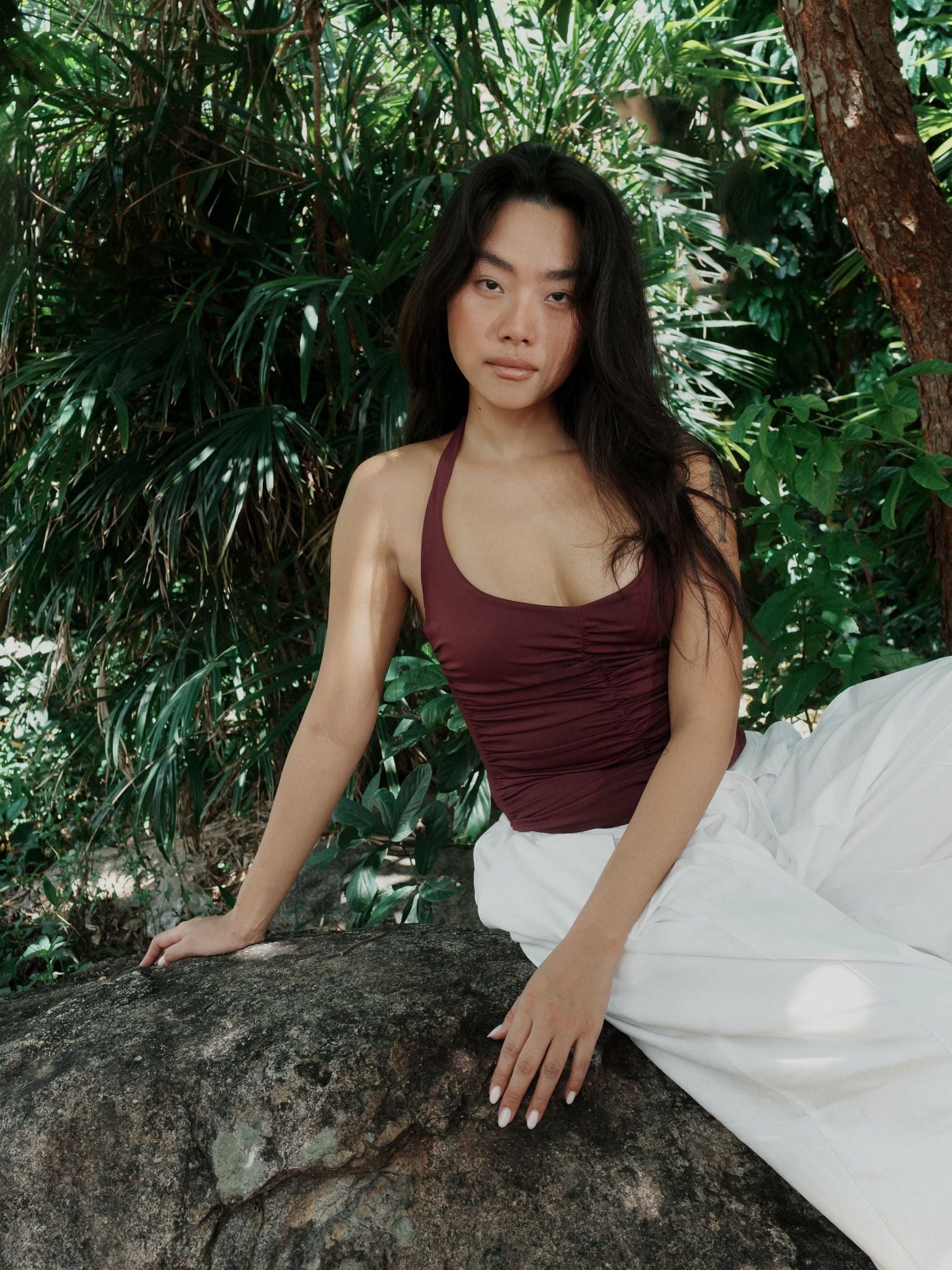 Áo Nữ Cột Dây Nhún - SCARLETT RUCHED TOP