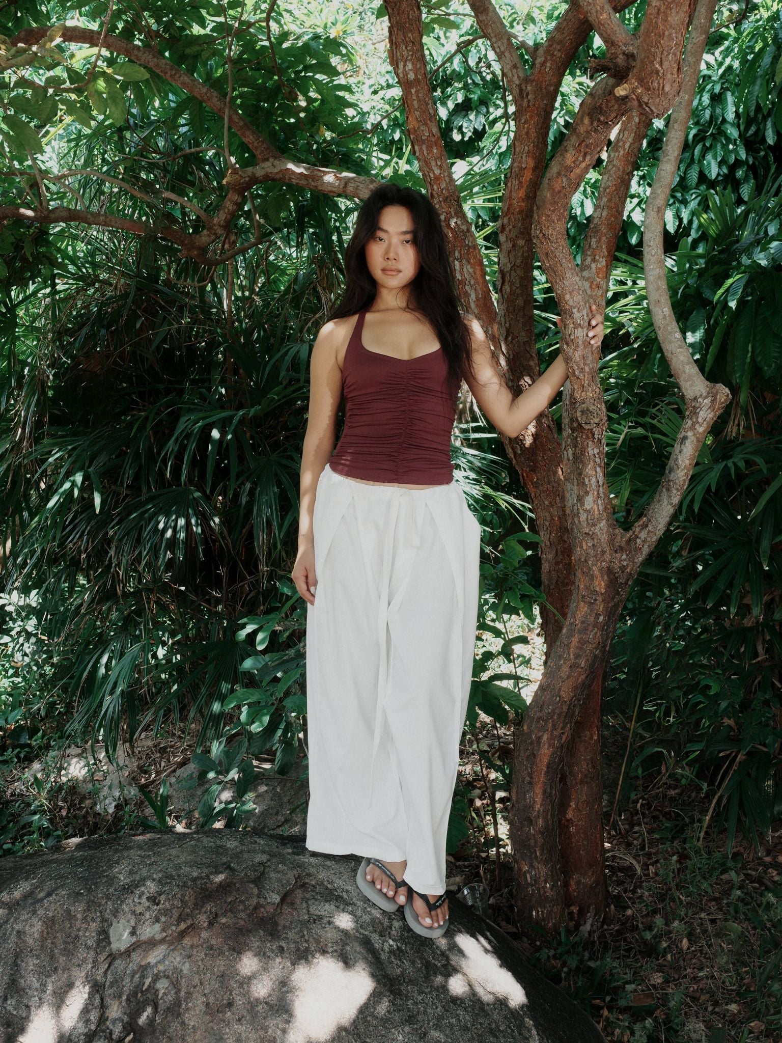 Áo Nữ Cột Dây Nhún - SCARLETT RUCHED TOP