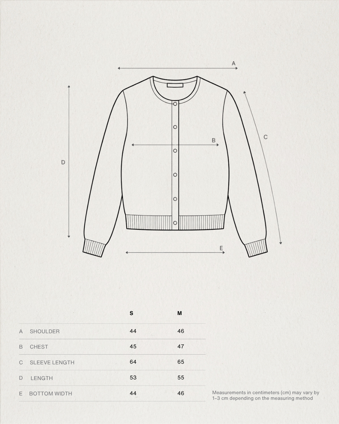 Áo Khoác Tay Dài Phối Nút - ORBIT CARDIGAN