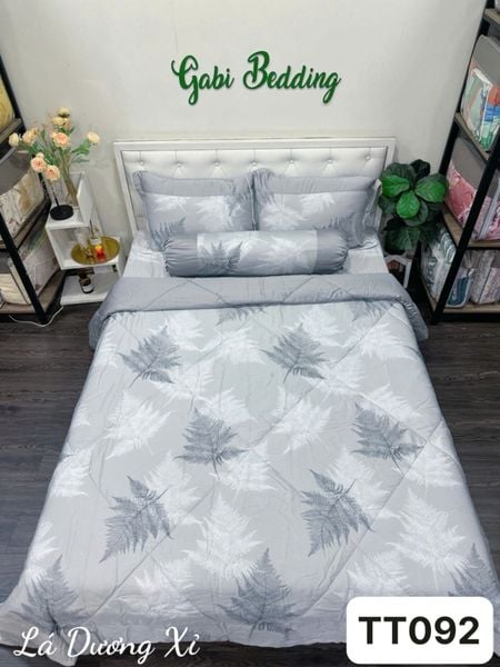  Lụa Tơ Tằm Lá Dương Xỉ 