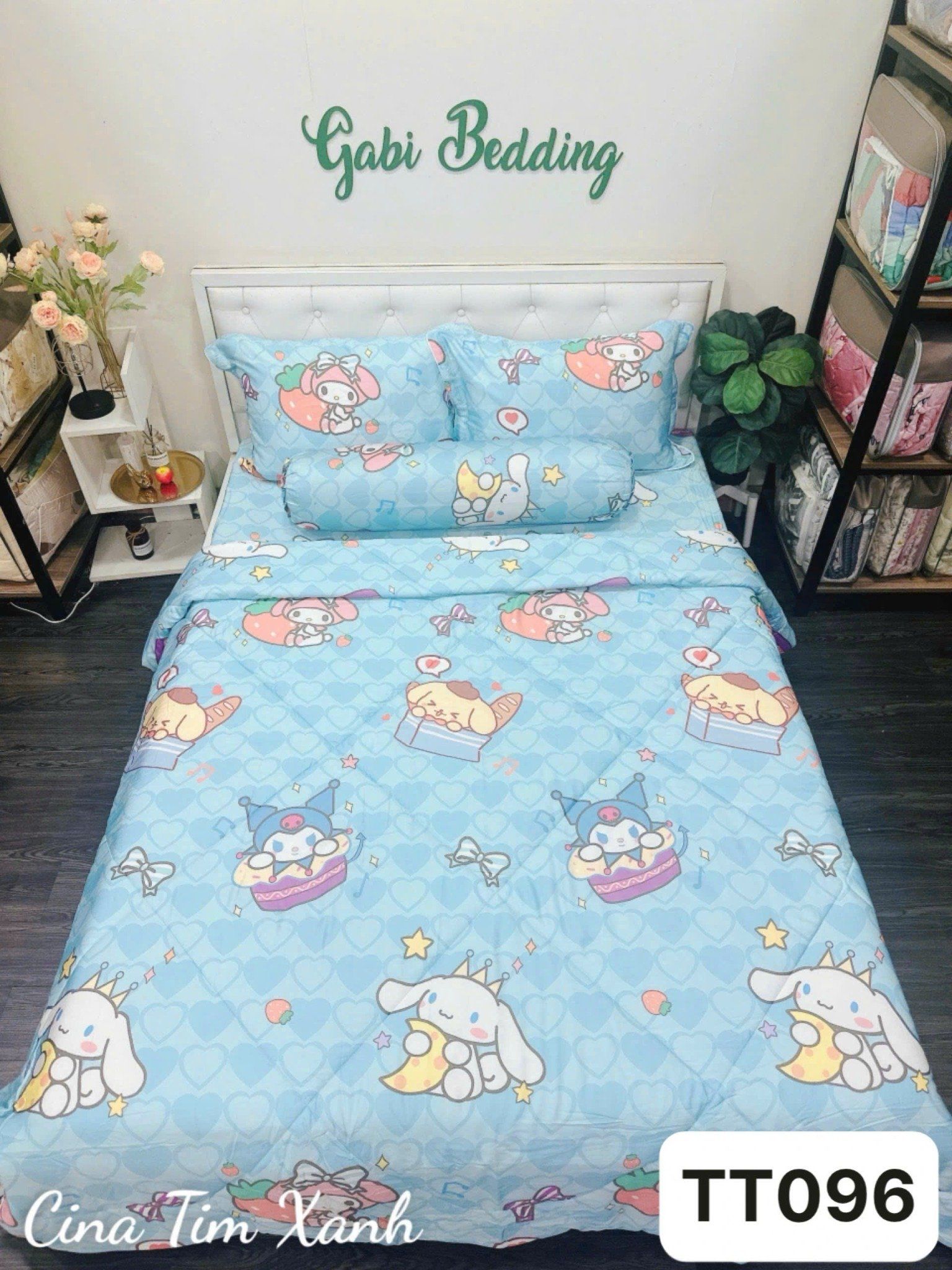  Lụa Tơ Tằm Cina Tim Xanh 