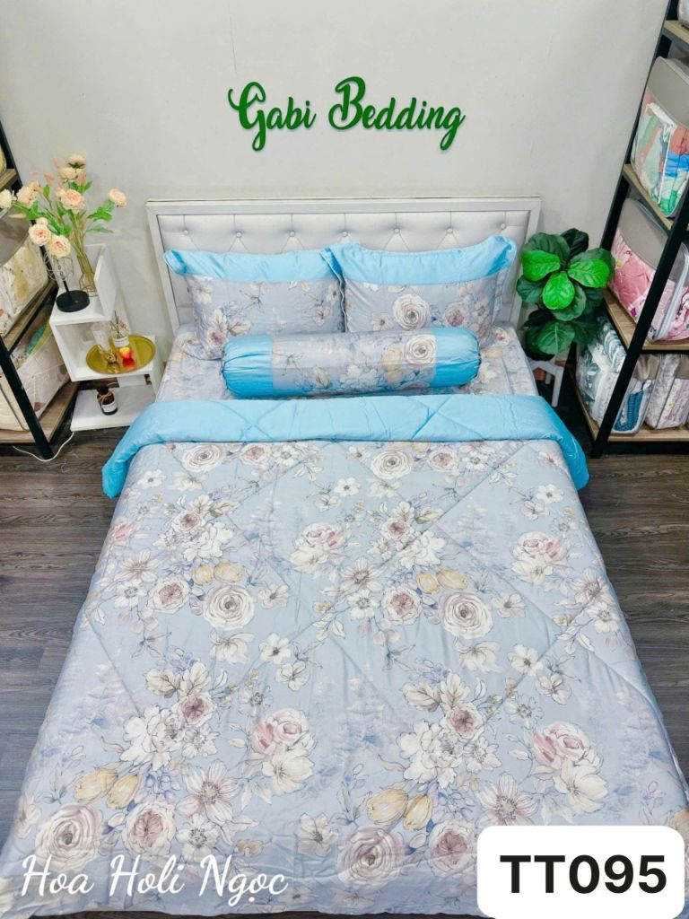  Lụa Tơ Tằm Hoa Holi Ngọc 