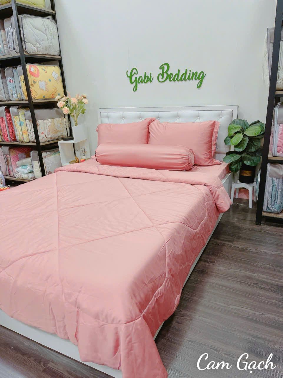  Lụa Tơ Tằm Cam Gạch 