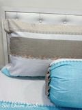  Tencel Sọc Chàm Xanh 